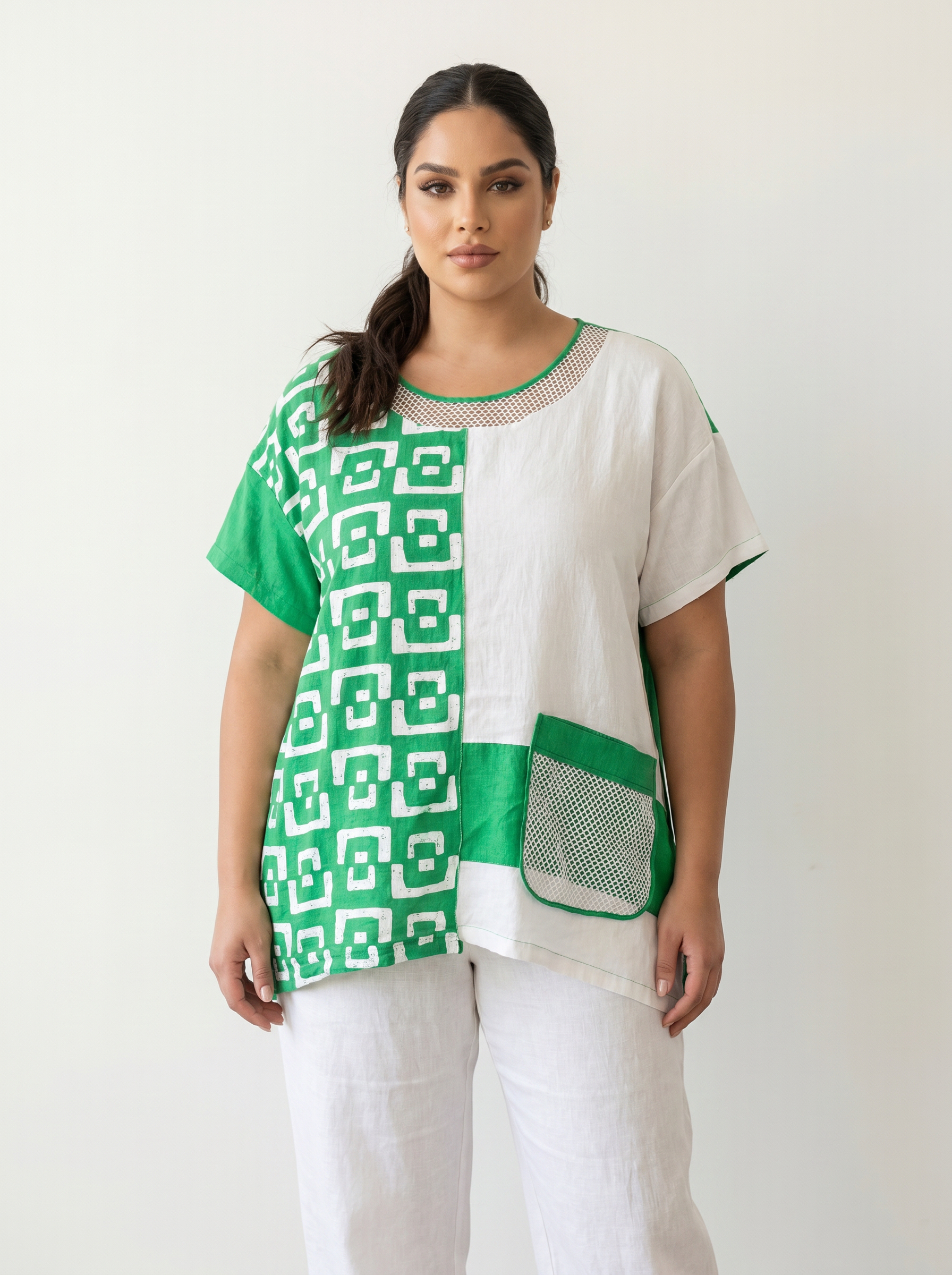 Дизайнерска блуза Plus size