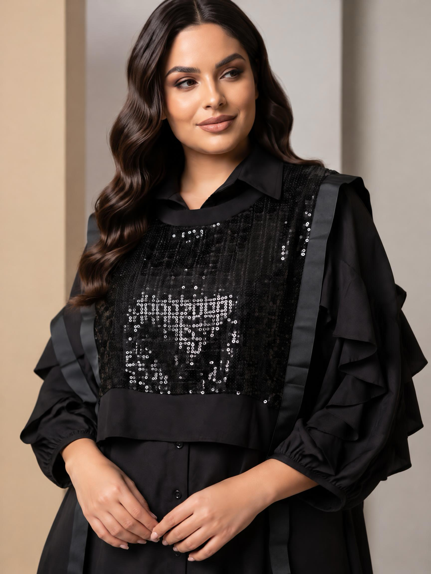 Дизайнерска рокля Black Plus size