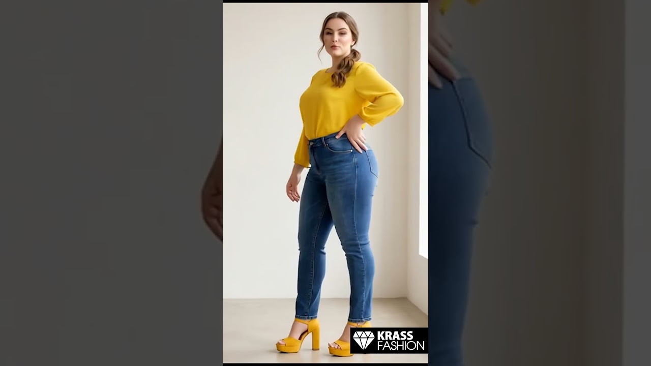 Пролетен модел дънки PLUS SIZE